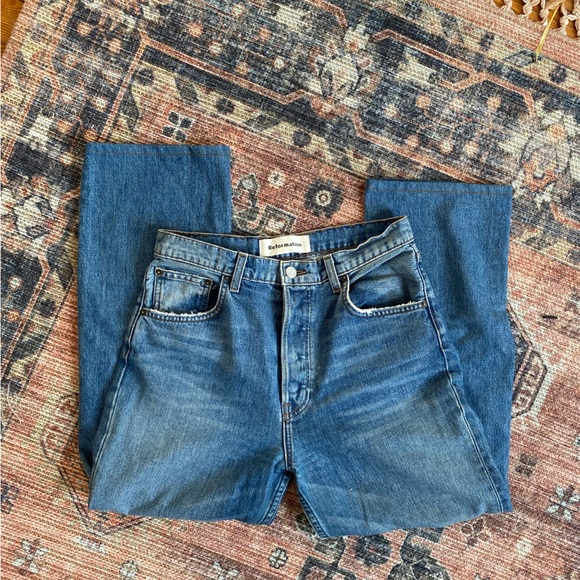 Reformation *Cropped* Cynthia High-Rise Relaxed Fit Jeans - Picture 8 of 10